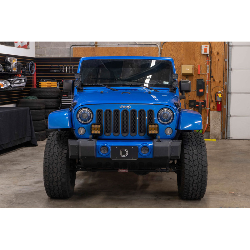  Diode Dynamics - Jeep JK SS5 CrossLink Bumper Lightbar Kit, Sport Yellow Driving